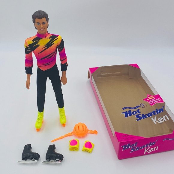 Vintage Mattel Barbie 1994 Hot Skatin’ Ken Doll, Retro Neon Pop Culture 13513 - Picture 4 of 9
